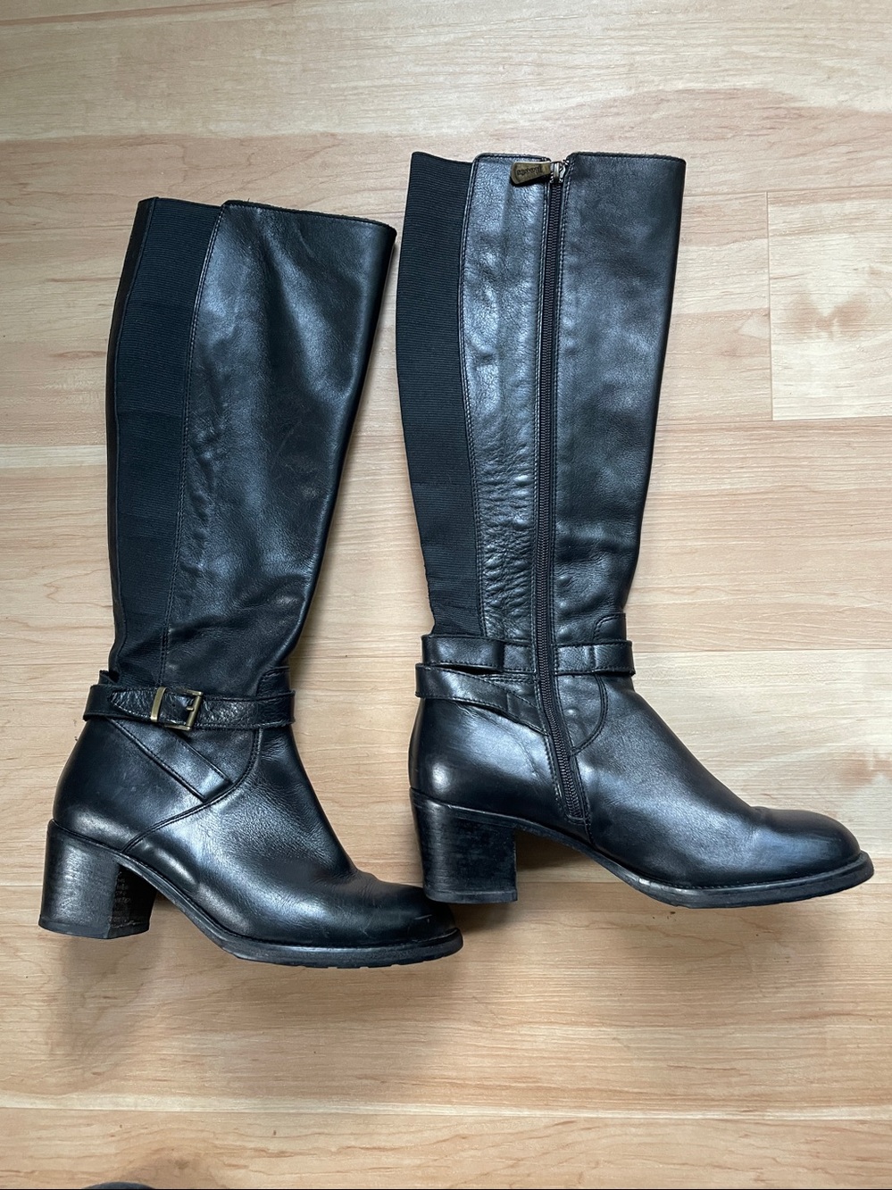 Roots Black Tall Leather Boots Classic Boots